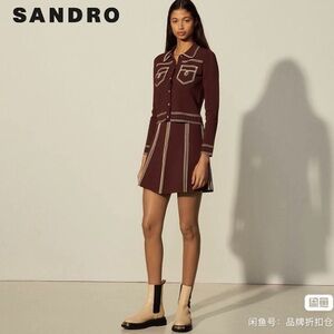 Sandro wool Elegant Brown A-Line sets
